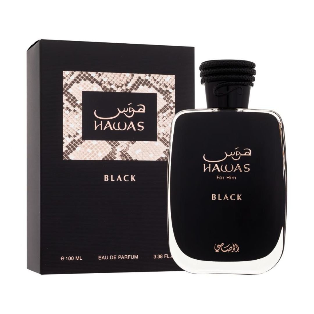 Hawas Black, Perfume Para Hombre, Eau de Parfum 100 ml - Rasasi