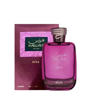 HAWAS DIVA 1 Hawas Diva, Perfume Para Mujer, EDP 100 ml - Rasasi