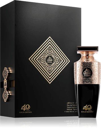 MADAWI 40 YEARS GOLD EDITION Madawi 40 Years Gold Edition, Perfume Unisex, EDP 100 ml, Arabian Oud